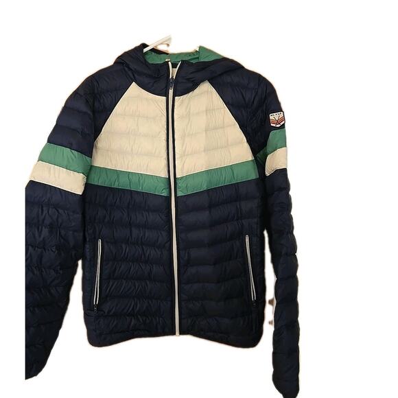 Marine Layer X Lost & Found Brighton Puffer Down Jacket Medium- Flaw Read* - Picture 2 of 8